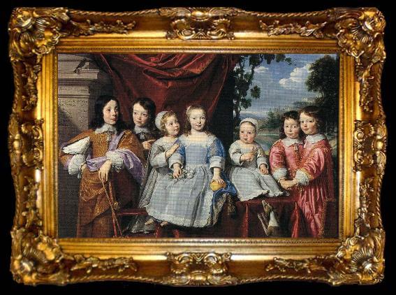 framed  Philippe de Champaigne Les enfants Habert de Montmor, ta009-2